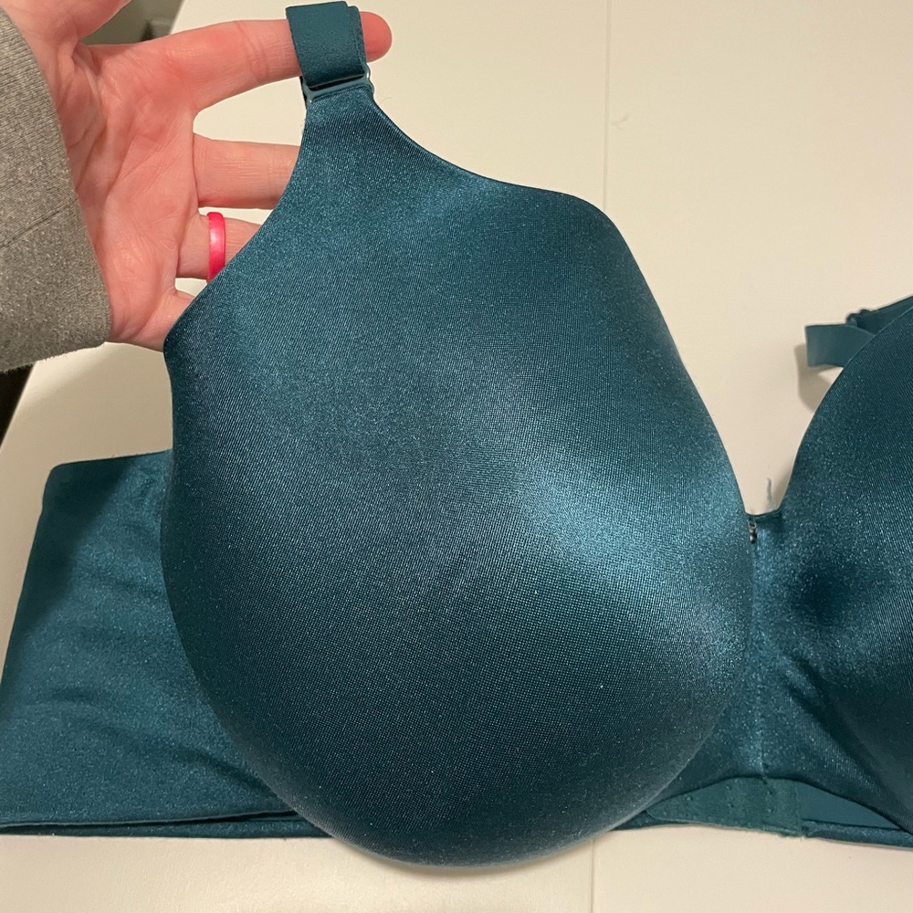 Cacique Brand Invisible Backsmoother Lightly Lined Full Coverage Bra Blue 50C - Picture 8 of 8
